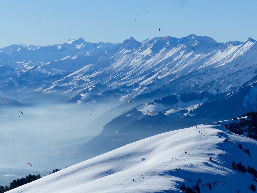 Winter Niederhorn Switzerland